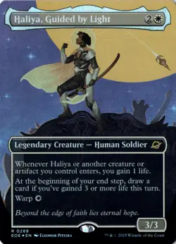 Haliya, Guided by Light (Borderless) Foil Edge of Eternities 289 NM MTG - Image 1