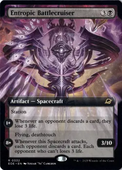 Entropic Battlecruiser (Extended Art) Edge of Eternities 332 NM MTG - Image 1
