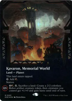 Kavaron, Memorial World (Borderless) Foil Edge of Eternities 281 NM MTG - Image 1