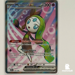 Pokemon TCG | Meloetta ex 159/086 SR | Black Bolt BLK | English | Near Mint+ - Image 1