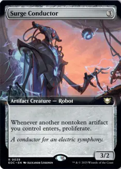 Surge Conductor (Extended Art) Commander: Edge of Eternities 39 NM MTG - Image 1