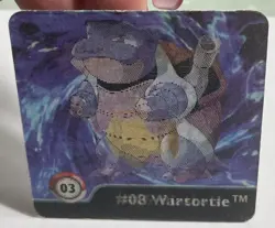 1999 Pokemon Action Flipz S1 #3 BLASTOISE/SQUIRTLE/WARTORTLE -series 1 artbox - Image 2
