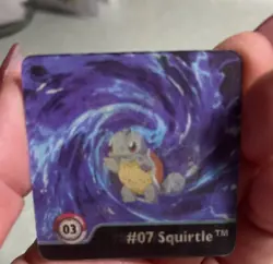 1999 Pokemon Action Flipz S1 #3 BLASTOISE/SQUIRTLE/WARTORTLE -series 1 artbox - Image 3