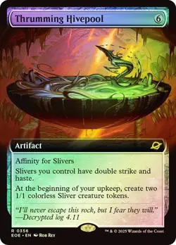 🔥MTG Thrumming Hivepool (Extended Art) FOIL Edge of Eternities (EOE) NEAR MINT - Image 1