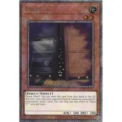 Yugioh Maxx "C" RA04-EN150 Platinum Secret Rare 1st Edition - Image 1