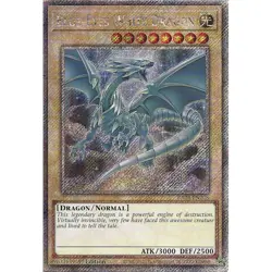 Yugioh Blue-Eyes White Dragon V2 RA04-EN108 Platinum Secret Rare 1st Edition - Image 1