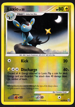 Luxio 43/99 Reverse Holo Platinum Arceus Pokemon TCG Card NM - Image 1