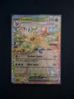 Pokemon TCG Leafeon EX Prismatic Evolutions Holo Card 006/131 SV Half Art - Image 1