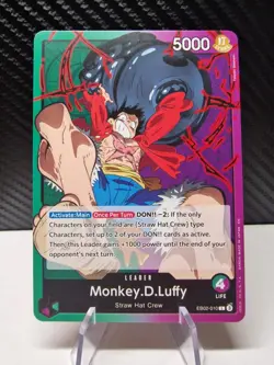 EB02-010 Monkey.D.Luffy : Leader English One Piece TCG Card : EB02 /25th - Image 1