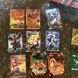 Non TCG Pokemon Chinese Cards And Stickers Lot - Image 2