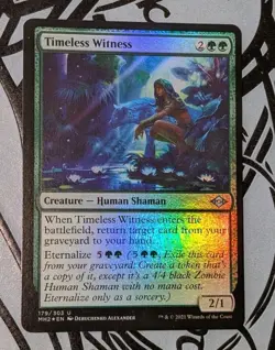 MTG *FOIL* Modern Horizons 2 Uncommon TIMELESS WITNESS NM - Image 1
