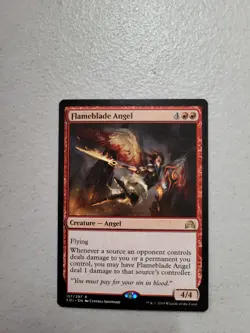 Magic the Gathering Flameblade Angel Shadows over Innistrad MTG LP Free Shipping - Image 1