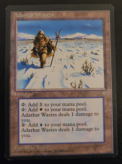 MTG Adarkar Wastes (Lightly Played) Ice Age 1995 - Rare - (LP) x4 - Image 1