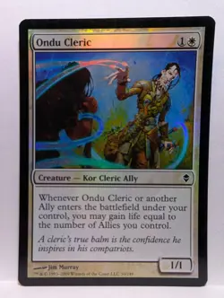 MTG Ondu Cleric Zendikar ZEN 30/249 Foil Common - Image 1