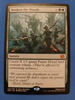 Awaken the Woods the Brothers' War LP Magic MTG - Image 1