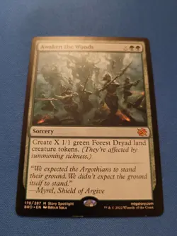 Awaken the Woods the Brothers' War LP Magic MTG - Image 2