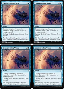 MTG - 4x COUNTERVAILING WINDS - Hour of Devastation (C) - Image 1