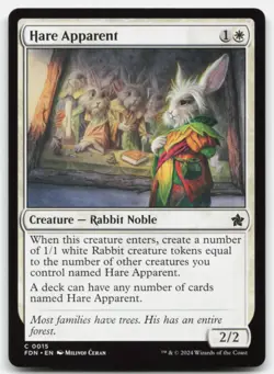 MTG Hare Apparent C Foundations 15 LP - Image 1