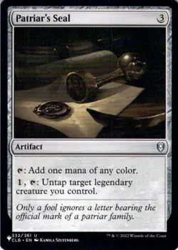 MTG Patriar's Seal (332/361) | NM | The List (LST) - Image 1