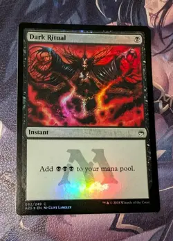 MTG *FOIL * Masters 25 Common DARK RITUAL NM - Image 1
