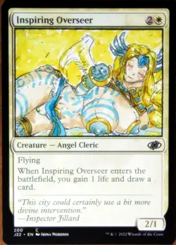 reckpulse 4 Altered Art Hand Painted MTG overseer Anime Girl - Image 2