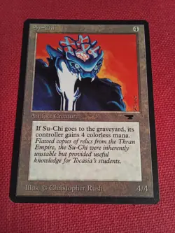 Su-Chi MTG Antiquities Uncommon Artifact Creature Near-Mint to Mint - Image 1