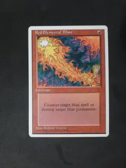MtG 4th Edition Red Elemental Blast NM $0.75 Flat Shipping VCT123671 - Image 1