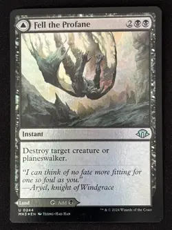 1x MTG Fell the Profane (Foil) - Modern Horizons 3 (MH3) #244 - Magic - Image 1