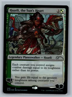 MTG Secret Lair Drop Series Huatli, the Sun's Heart (Stained Glass) #530 Foil - Image 1