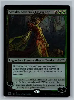 MTG Secret Lair Drop Series Vraska, Swarm's Eminence (Stained Glass) #536 Foil - Image 1
