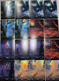 Magic MTG EoE Edge Of Eternities Lot Of 16 Foil Lands Cards - Image 1