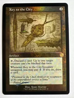 MTG Key to the City The Brothers' War Schematic Rare - Image 1