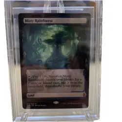 MTG Zendikar Rising Expeditions Misty Rainforest BGS Graded 9 - Image 3
