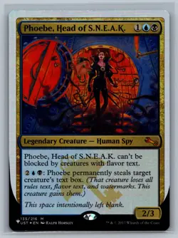 Magic MTG The List Reprints Phoebe, Head of S.N.E.A.K. #135/216 Foil TCG CCG - Image 1