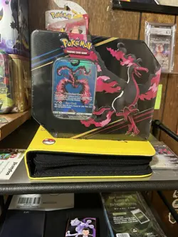 Pokemon TCG Crown Zenith Moltres Tin New Sealed - Image 1