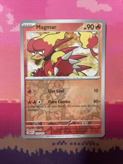 Pokemon Card Magmar Scarlet & Violet 151 Reverse Holo 126/165 Near Mint - Image 1