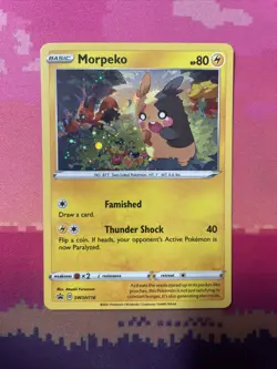 Pokemon Card Morpeko SWSH116 Black Star Promo Near Mint - Image 1