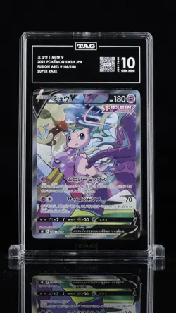 TAG 10 GEM MINT JAPANESE POKEMON 2021 MEW V 106/100 FUSION ARTS s8 - Image 1