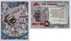 Cloyster Topps Pokemon TV Animation Edition Series 2 #91 2000 1bu3 - Image 3
