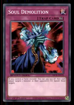 Yugioh Soul Demolition #SBCB-EN125 Speed Duel: Battle City Box LP - Image 1