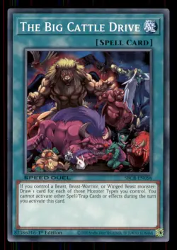Yugioh The Big Cattle Drive #SBCB-EN058 Speed Duel: Battle City Box LP - Image 1