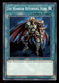 Yugioh The Warrior Returning Alive #SBCB-EN161 Speed Duel: Battle City Box LP - Image 1