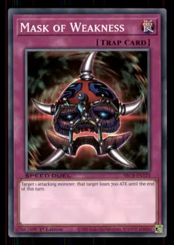 Yugioh Mask of Weakness #SBCB-EN123 Speed Duel: Battle City Box LP - Image 1