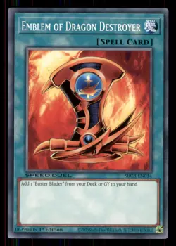 Yugioh Emblem of Dragon Destroyer #SBCB-EN014 Speed Duel: Battle City Box LP - Image 1