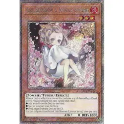 Yugioh Ash Blossom & Joyous Spring RA04-EN025 Platinum Secret Rare 1st Edition - Image 1