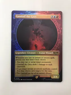 Gandalf the Grey Foil Showcase MTG Magic the Gathering Card NM Mint Rings LTR - Image 1