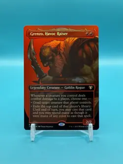 Grenzo, Havoc Raiser (Borderless) - Commander Masters (CMM) - FOIL - NM - Image 1