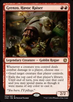 MTG Grenzo, Havoc Raiser - Foil, Conspiracy 2: Take the Crown, Lightly Played, E - Image 1