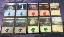 MTG 500x Lord Of The Rings Basic Land Bulk Lot 100 of Each LTR Commander - Image 2