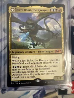 MTG Nicol Bolas, the Ravager Core Set 2019 218/280 Regular Mythic - Image 1